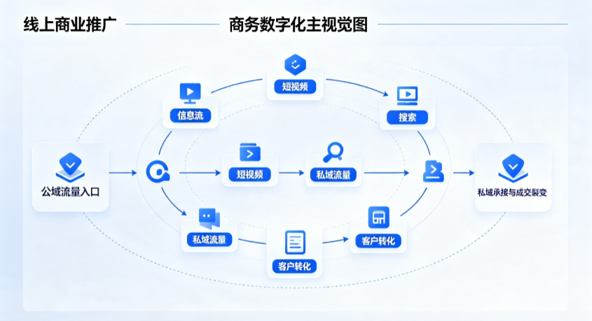 江油市线上商业推广怎么做？全域流量闭环搭建与低成本转化实战指南